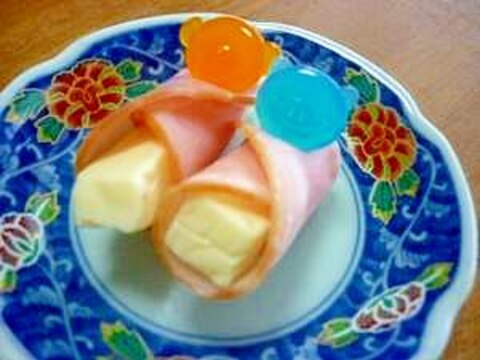 *お弁当おかず*チーズのハム巻き巻き